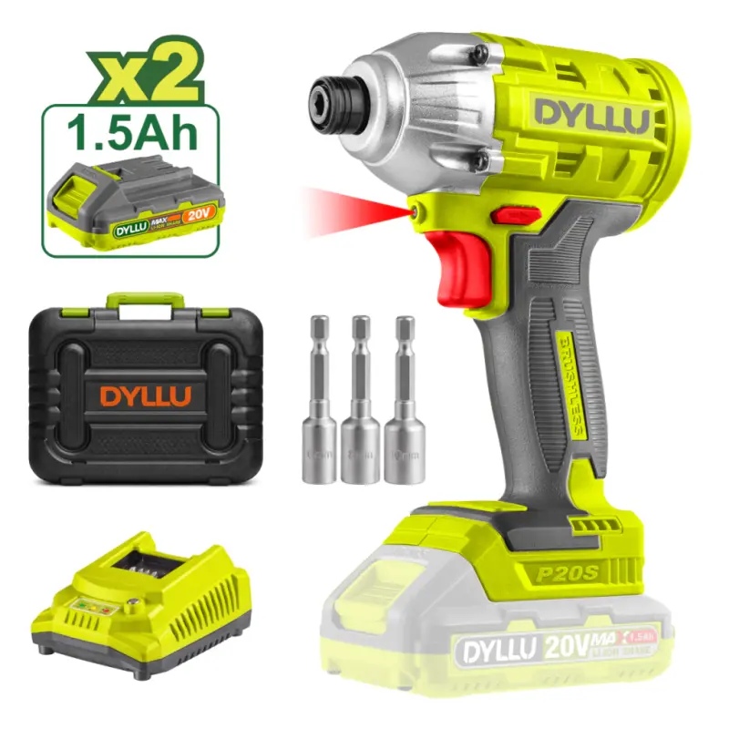 ATORNILLADOR DE IMPACTO 1/4" 20V 170 NM DYLLU DTCD2512-4