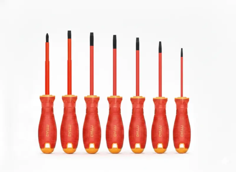 Kit De 7 Destornilladores Aislados Cr-v Dyllu DTSS7407