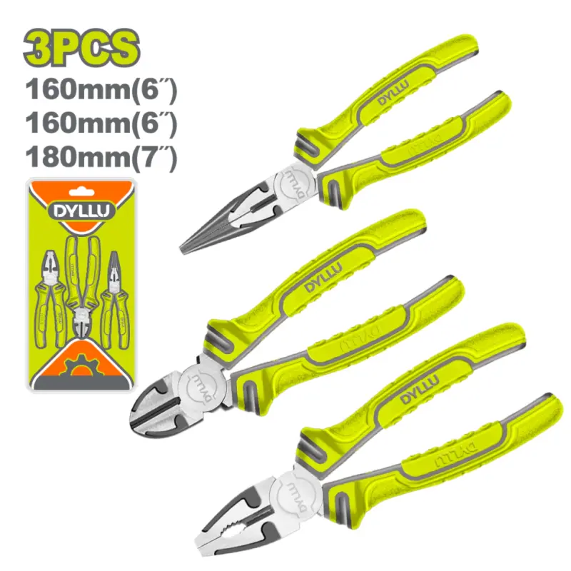 Kit Set De Tres Pinzas 6 Y 7 Dyllu DTPS0603