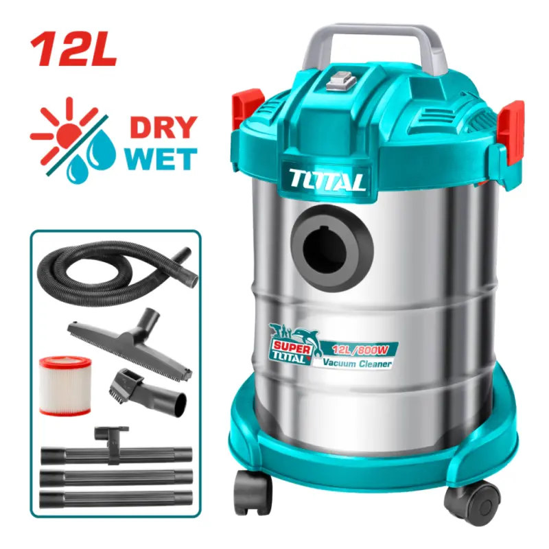 Aspiradora Industrial 12 L Seco Humedo 800w Total TVC14122-4