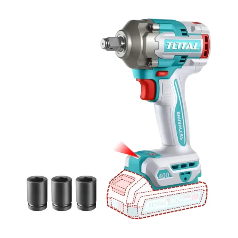 Llave de impacto 1/2 20v 400nm Brushless Total TIWLI20401