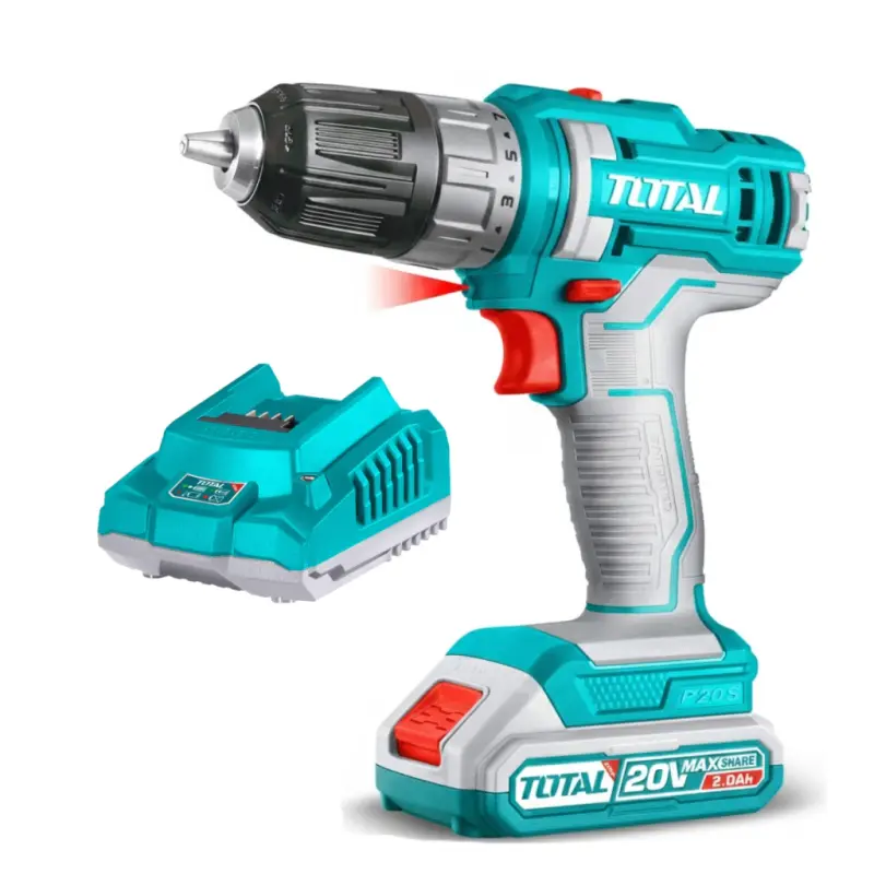 Taladro Inalambrico 20v 1500 rpm 45Nm Total TDLI200518-4