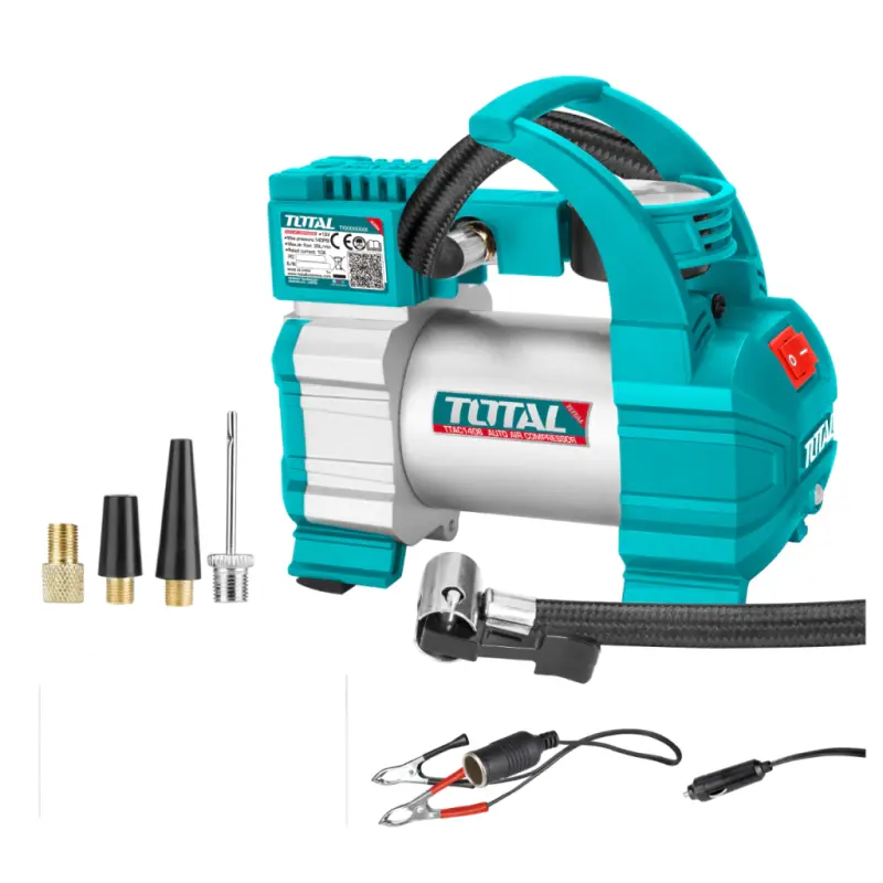 Compresor De Aire Inflador Portatil Auto Total 12v 140psi TTAC1406