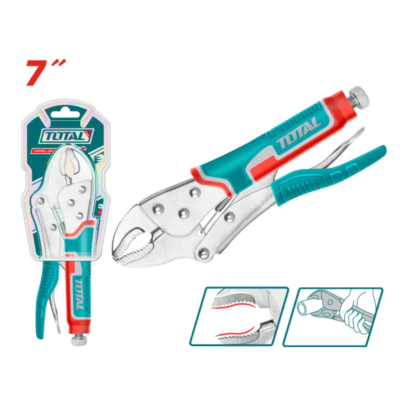 Pinza Alicate De Presion Total 175mm 7 Pulgadas Profesional THT190703