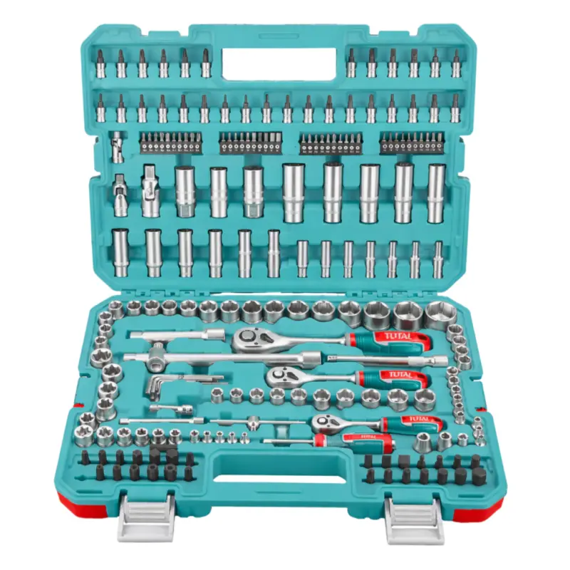 Caja de Herramientas 201 Pcs Industrial TOTAL THTS082016