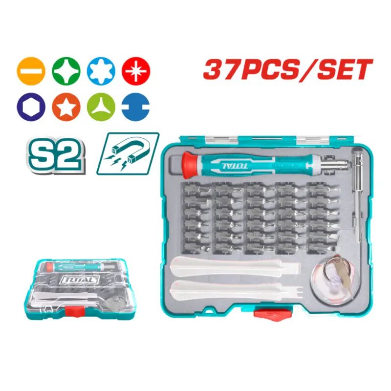 Set de 37 puntas de precision industrial Total TACSD30376