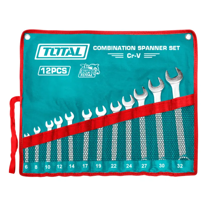 Set Llaves Combinadas 12 Pcs 6-32mm INDUSTRIAL TOTAL THT1022122
