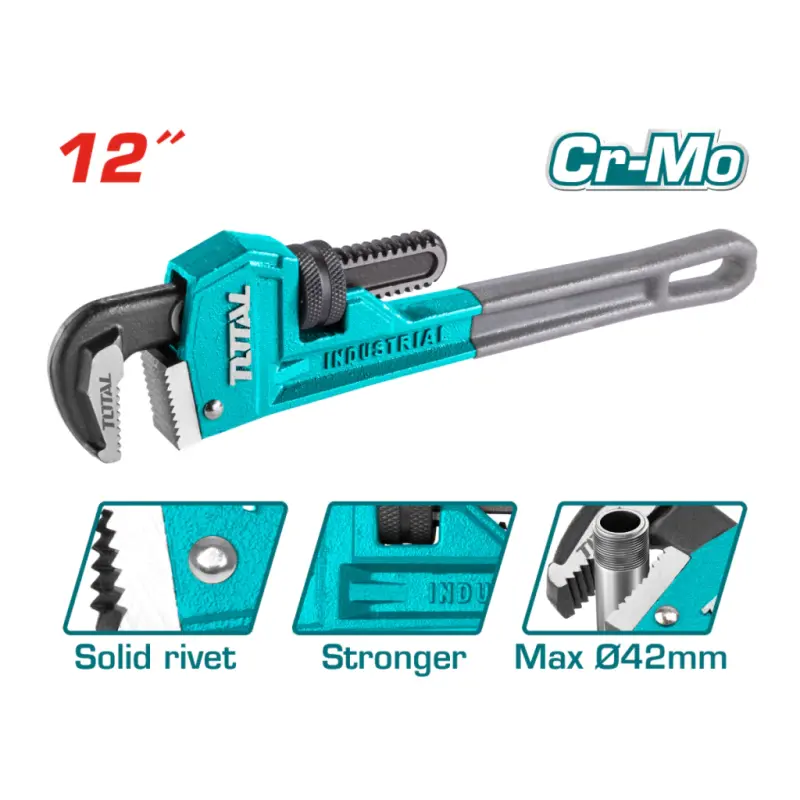 Llave Caño Stilson Inglesa Apertura 42mm Largo 300mm Total THT171206