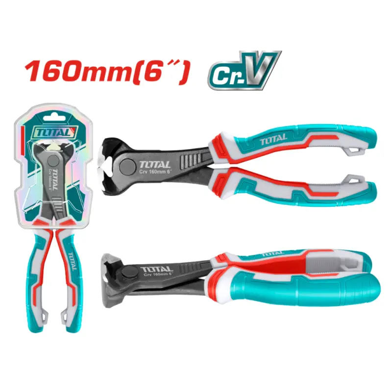 Alicate Corte Frontal Industrial Total 160mm 6 Pulgadas THT260606