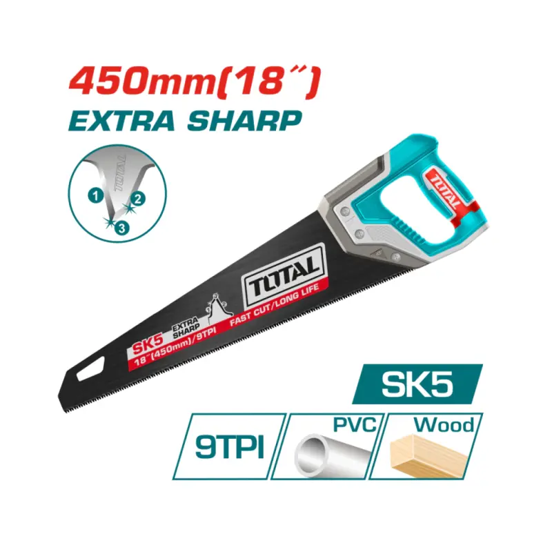 Serrucho 450mm  INDUSTRIAL TOTAL THT55188
