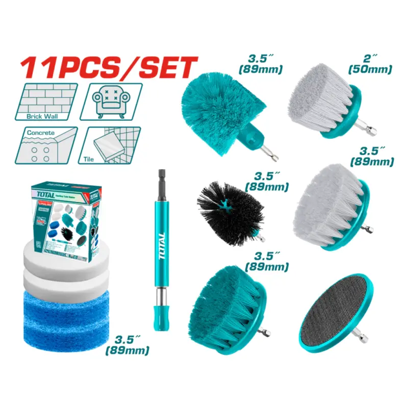 Set de 11 Accesorios de Limpieza para Taladro TACB1101
