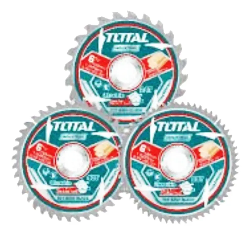 Set de 3 discos sierra tct 165mm total TAC236165